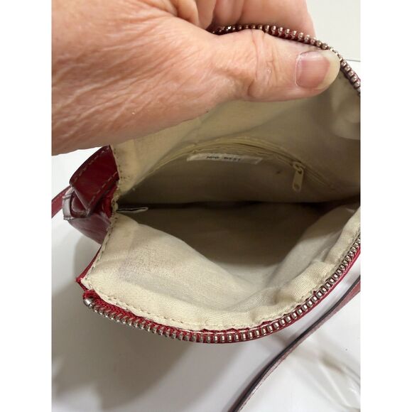 B2-45 Nine West Red Faux Leather Bag - Picture 7 of 8